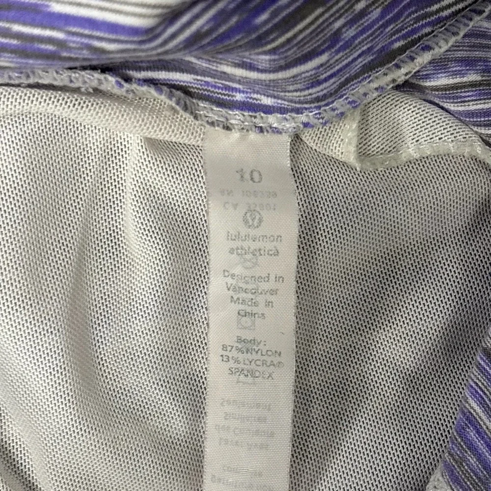 Lululemon Define Jacket Purple White Space Dye Full Zip Athletic Size 10